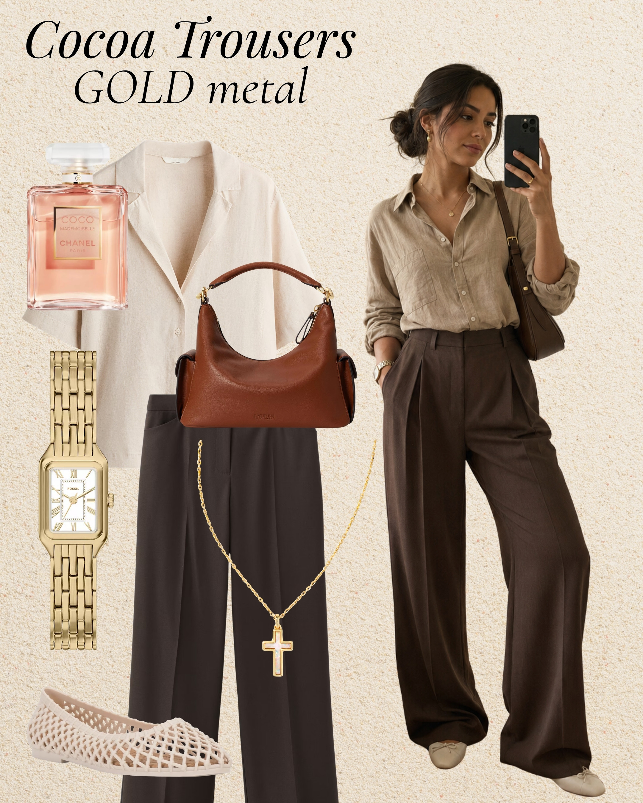 brown trousers are having a moment and I'm fully on board 🤎 tucked-in shirt, ballet flats, done
#ootd #oldmoneyaesthetic #affordablefashion #LTKstyletip

#LTKWorkwear #LTKU #LTKdayinmylife #LTKootd #LTKWorkwear