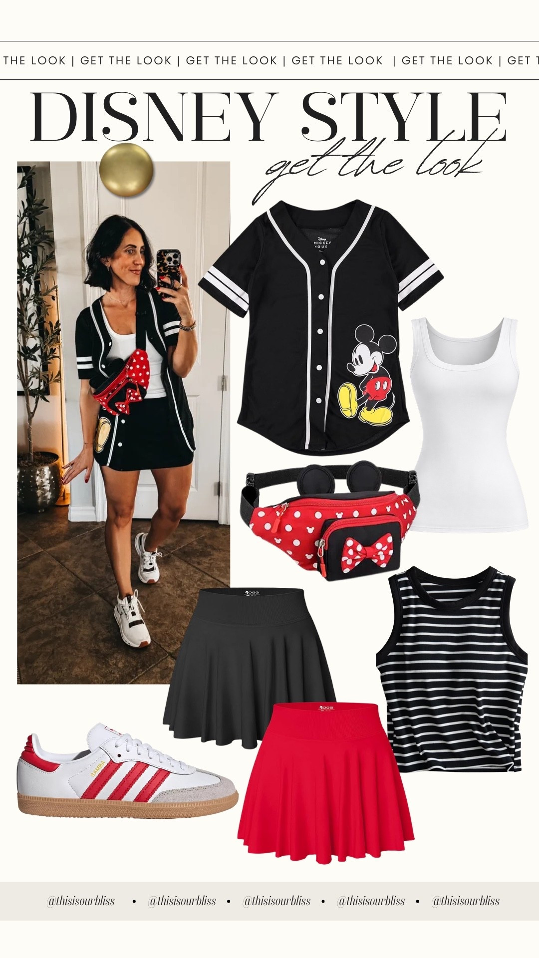 Disney outfit idea ❤️🎡💫🏰 This Mickey jersey from Walmart is the perfect layering piece to wear all day at Disney - wear it buttoned up or open with a tank underneath for those cooler mornings + warm afternoons 🙌🏼 I paired it with an athletic skirt (built-in shorts 👏🏼) and sneakers for all-day walking.

Jersey – size S | Tank – size S | Skirt – size M

Disney style, Disneyland outfit, Disney mom outfit, theme park outfit inspo, casual Disney look, Amazon fashion, Walmart finds

#LTKmomlife #LTKTravel #LTKootd
