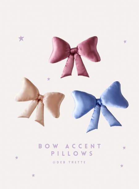 Bow accent pillows 

#LTKfamily #LTKhome