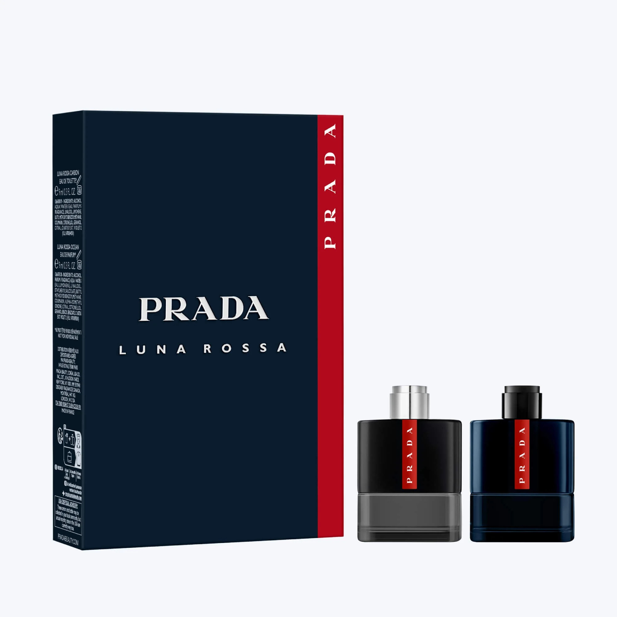 Prada Beauty Luna Rossa Discovery Set | 2 x 9ml | Men's Cologne | Prada Beauty