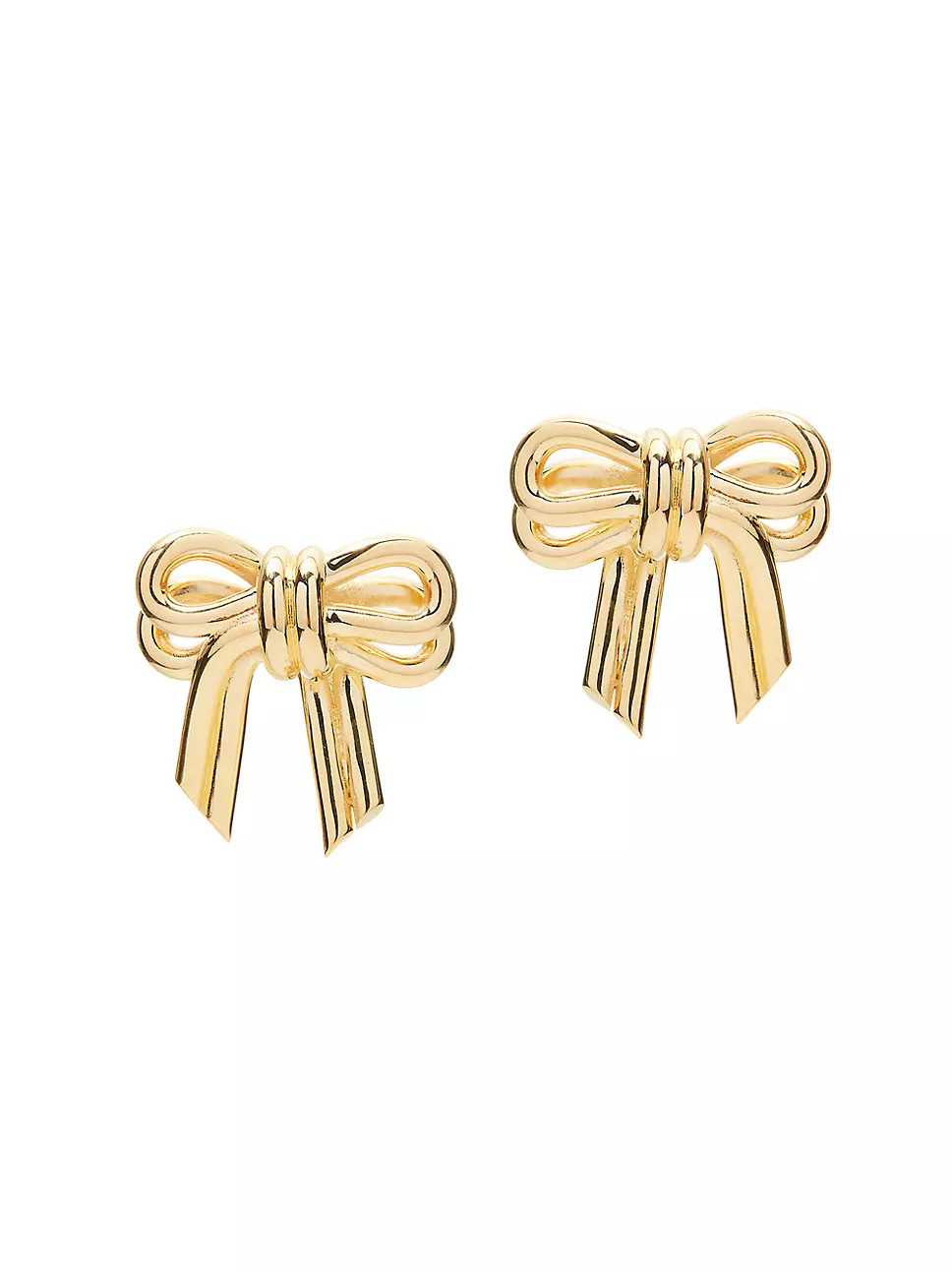 Baby Bow Gold-Plated Earrings | Saks Fifth Avenue