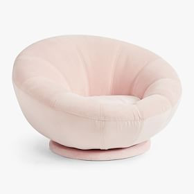 Performance Everyday Velvet Rose Groovy Swivel Chair | Pottery Barn Teen