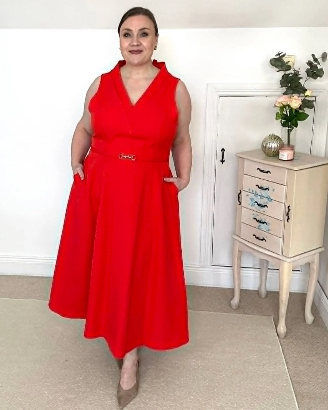 The most stunning dress I ever tried apart from my wedding dress. It is the perfect shape for us apples and the colour is Devine 😍😍

#LTKstyletip #LTKdresses #LTKplussize