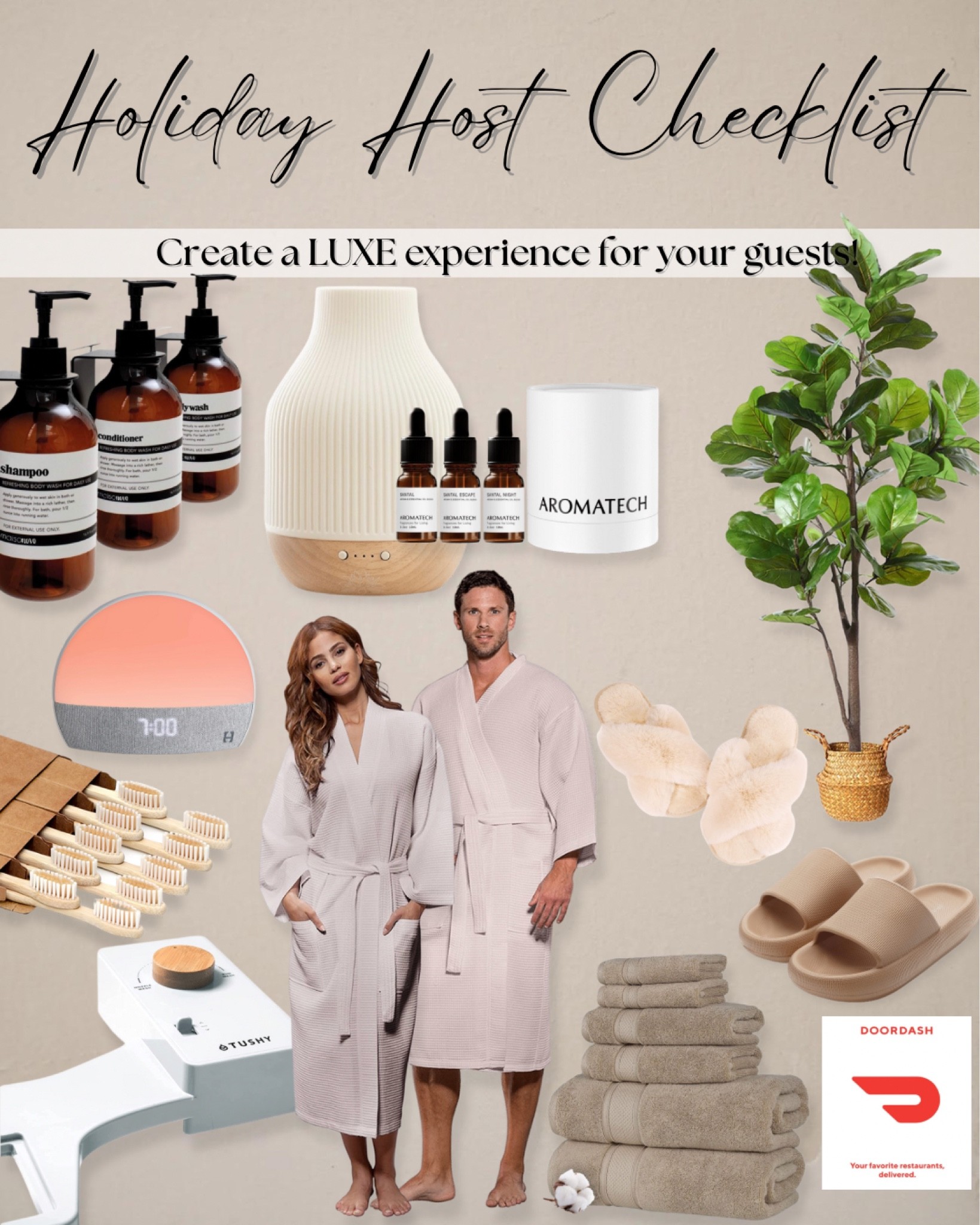 Hosting friends/family over the holidays?! Equip your guest room with these to offer a luxe experience! 


Holiday gift guide, guest room, home decor, santal, house slippers, bidet, his and hers robes, white noise machine, diffuser, guest room must haves 

#LTKSeasonal #LTKhome