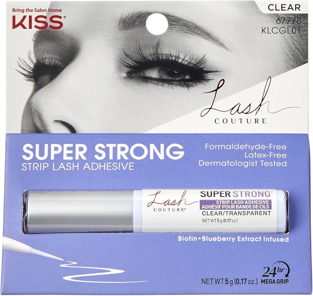 Kiss Lash Couture Adhesive Strip Lash Super Strong Hold (Pack of 3) | Amazon (US)