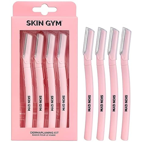 Skin Gym Dermaplaining Kit - Dermaplane Razor For Women - Removes Facial Hair, Peach Fuzz and Eye... | Amazon (US)