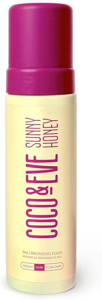 Coco & Eve Sunny Honey Bali Bronzing Self Tanner Mousse - (Dark) All Natural Sunless Tanning Mous... | Amazon (US)
