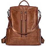 BROMEN Women Backpack Purse Leather Anti-theft Travel Backpack Fashion Shoulder Handbag Sandybrown | Amazon (US)