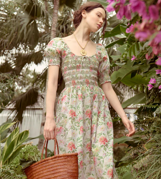 The Madeline Nap Dress - Peony Chintz | Hill House Home US