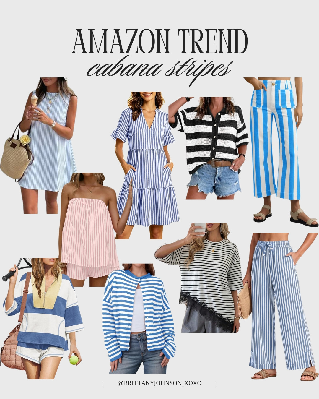 Cabana stripes are trending right now!! 💙 Such an easy trend to wear all summer and into fall! 

 #LTKootd #LTKSeasonal #LTKSaleAlert