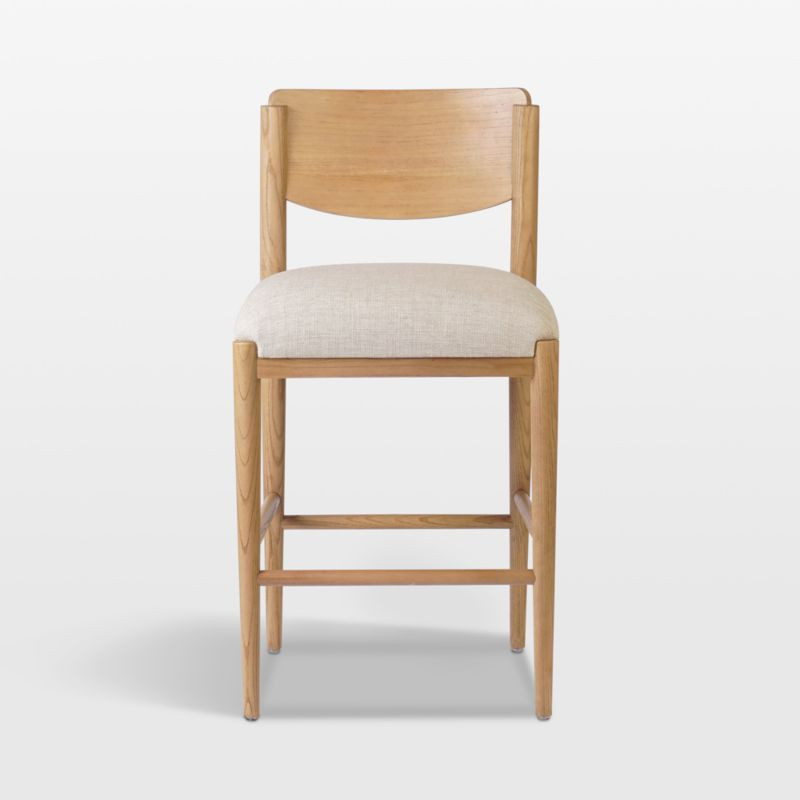 Piran Essence Natural Counter Stool | Crate & Barrel | Crate & Barrel
