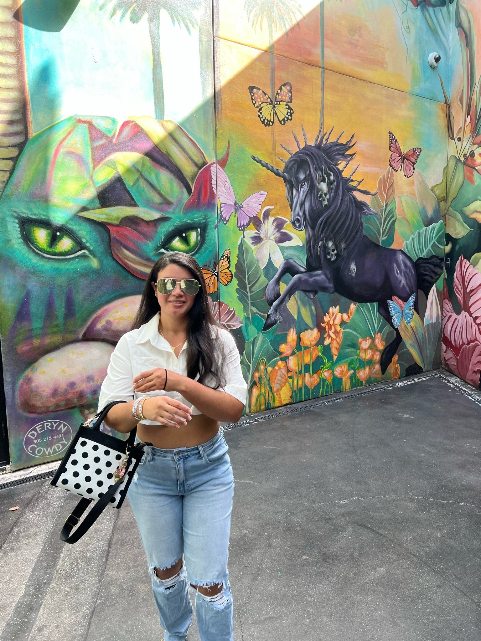 OOTD for a day date in wynwood

White cropped top // high waisted jeans // polka dot bag

#LTKSaleAlert #LTKMidsize #LTKootd