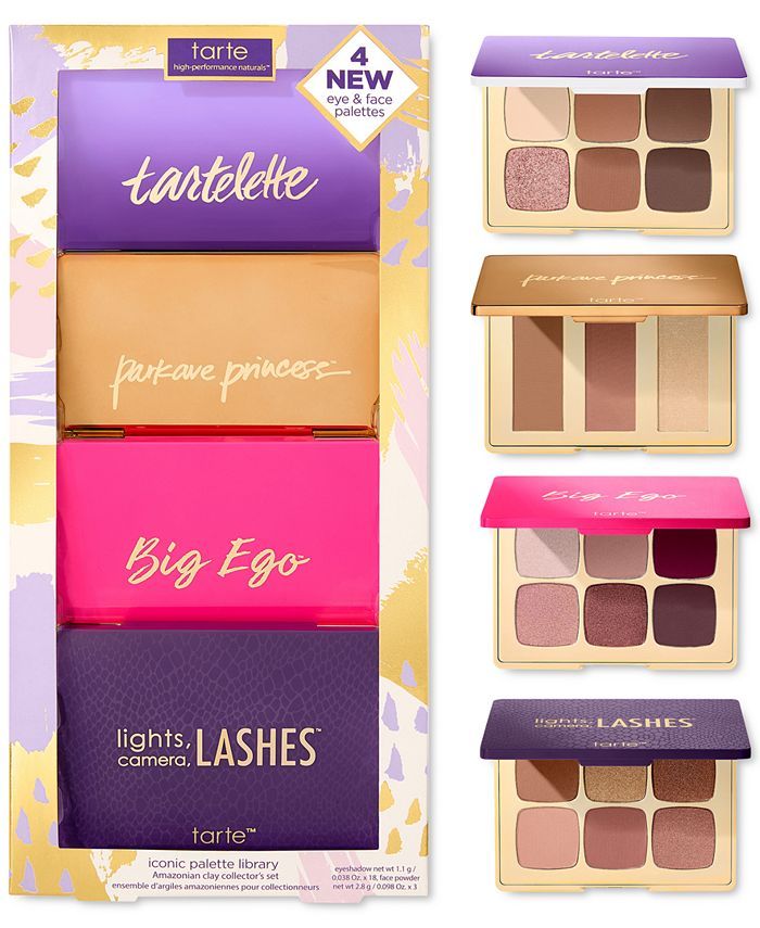 Tarte 4-Pc. Iconic Palette Library Amazonian Clay Collector's Set & Reviews - Makeup - Beauty - M... | Macys (US)