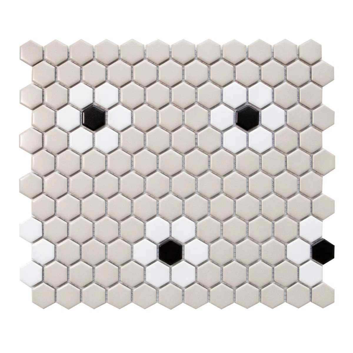 Value Series 1“ x 1" Porcelain Honeycomb Mosaic Wall & Floor Tile | Wayfair North America