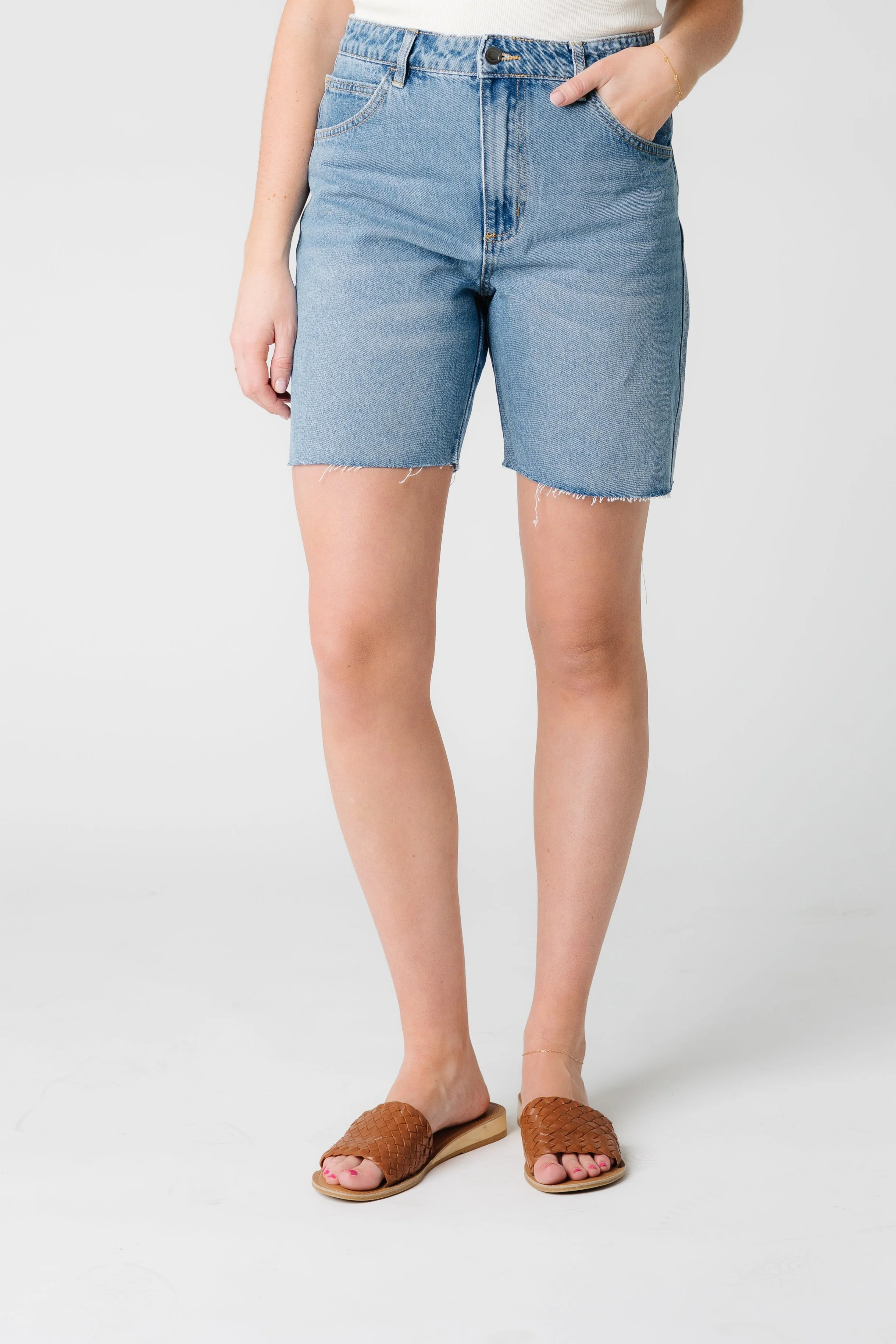 RVCA Crawford Long Shorts Denim Shorts | Called To Surf