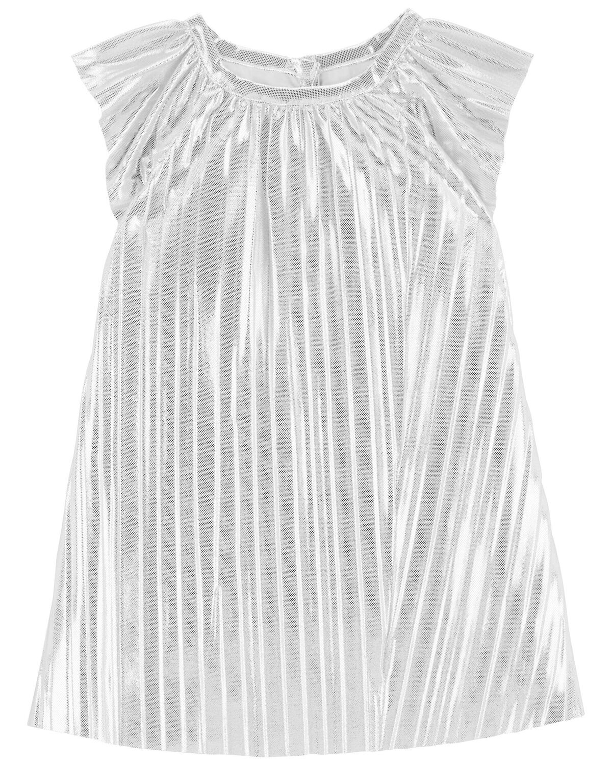 Baby Metallic Pleated Flutter Party Dress - OshKosh | Carter's | Carter's Inc