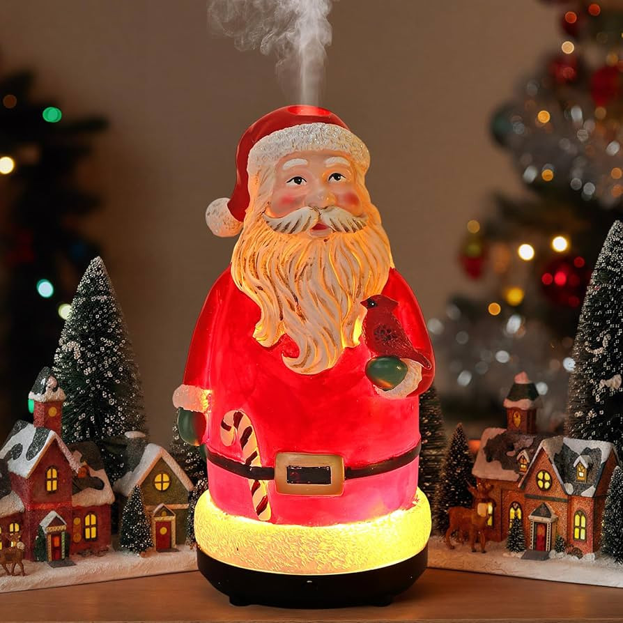 Christmas Essential Oil Diffuser Gifts Ceramic Santa Claus Diffuser Small 80 ml Winter Holiday US... | Amazon (US)