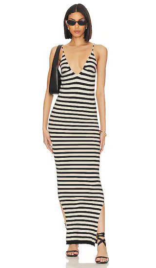 Phoebe Maxi Dress in Black & White | Revolve Clothing (Global)