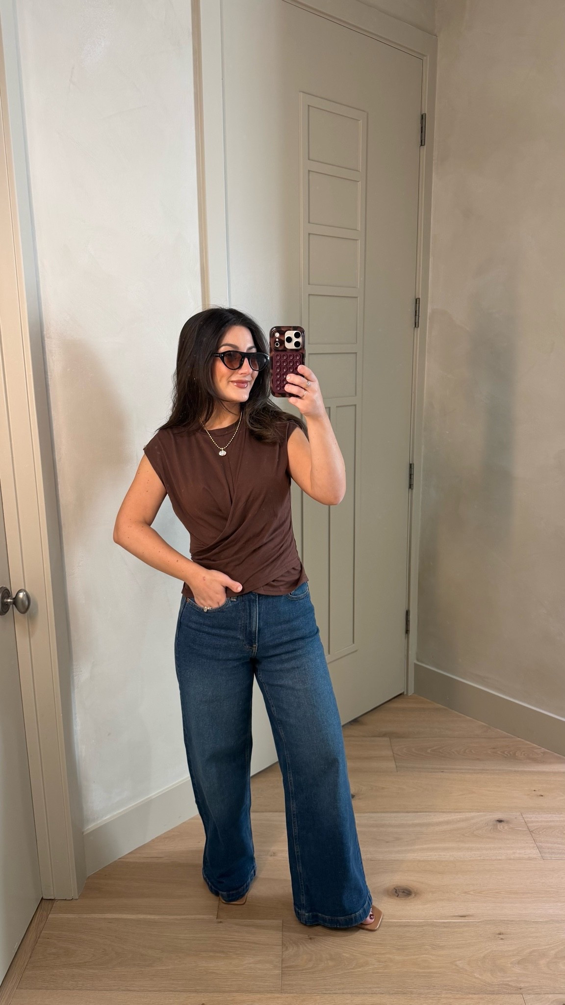 Dinner outfit! 
Top size small
Jeans size 26p (slightly snug on me!) 
5’0” 135lbs

#LTKootd #LTKSaleAlert #LTKPetite