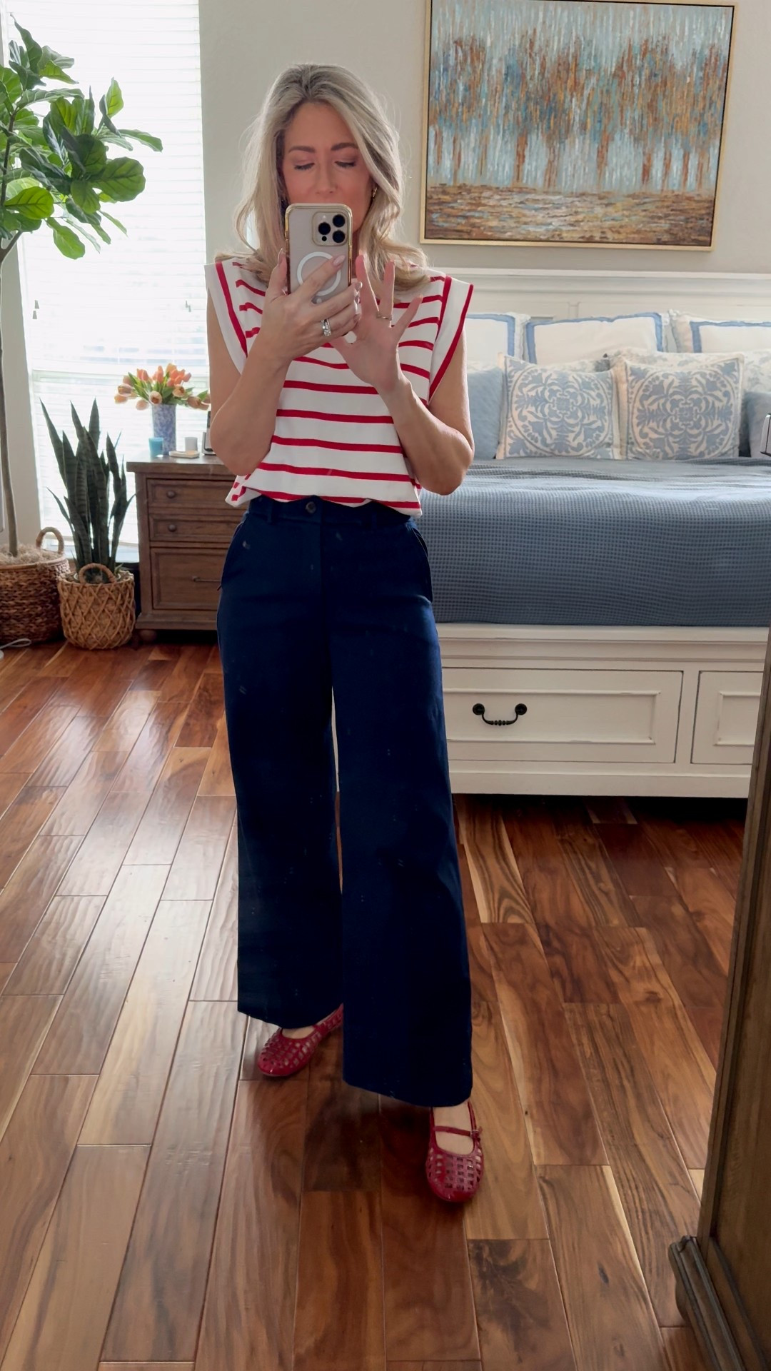 Wearing size XS in the top and XS regular in the pants. They’re technically a cropped length but in my 5’4” frame they hit perfectly!

#LTKShoeCrush #LTKOver40