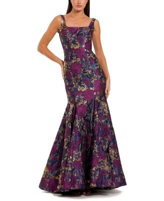 Mac Duggal Brocade Sleeveless Scoop Neck Trumpet Gown  | Bloomingdale's Women | Bloomingdale's (US)