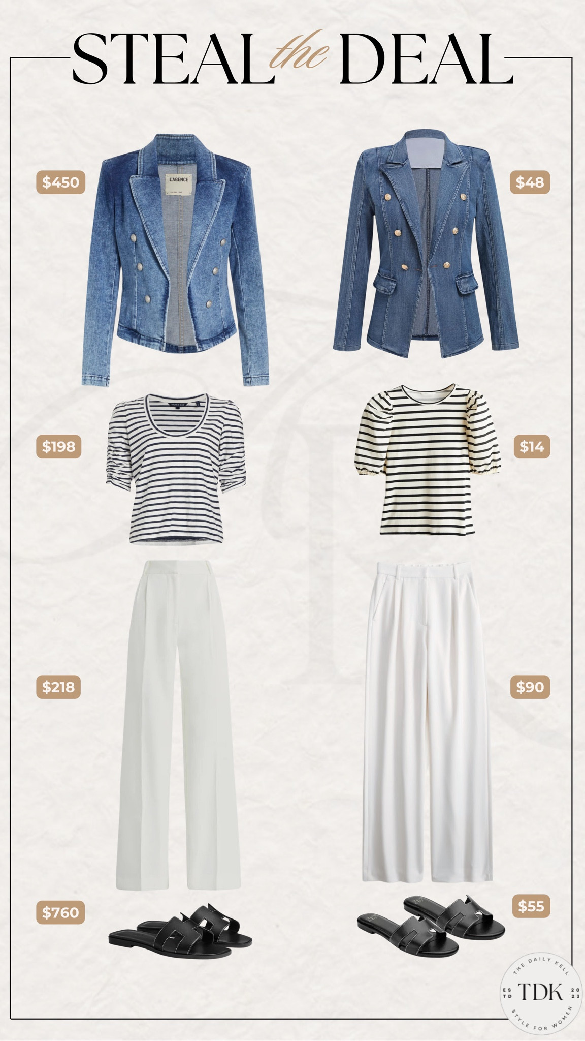 Steal the  Deal!  I love recreating designer inspired looks for less.  And this one is such a steal!

#LTKOver40 #LTKStyleTip #LTKFindsUnder100