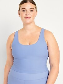 Light Support PowerSoft Longline Sports Bra | Old Navy (US)