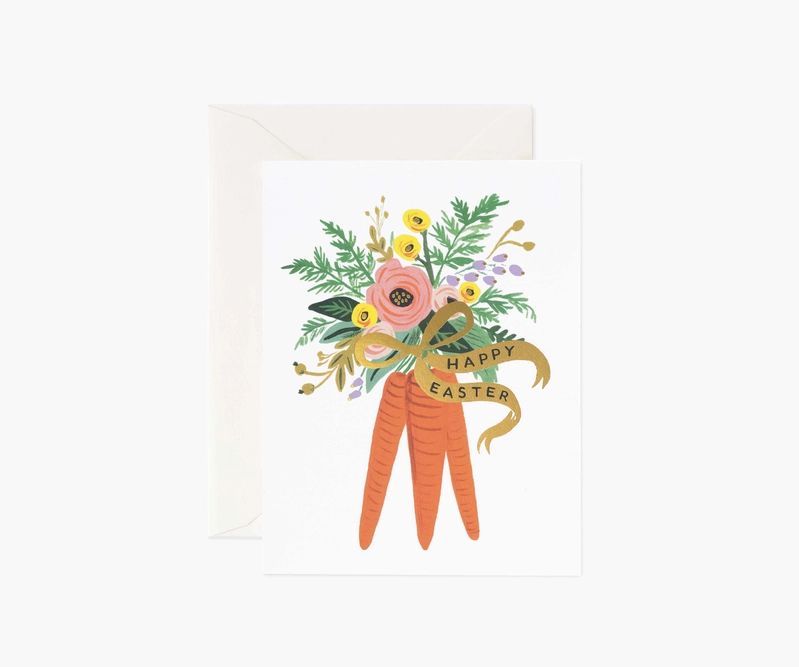 Carrot Bouquet Easter Easter Card | Rifle Paper Co. | Rifle Paper Co.