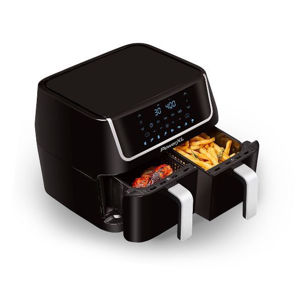 PowerXL 10qt Dual Basket Air Fryer - Black | Target