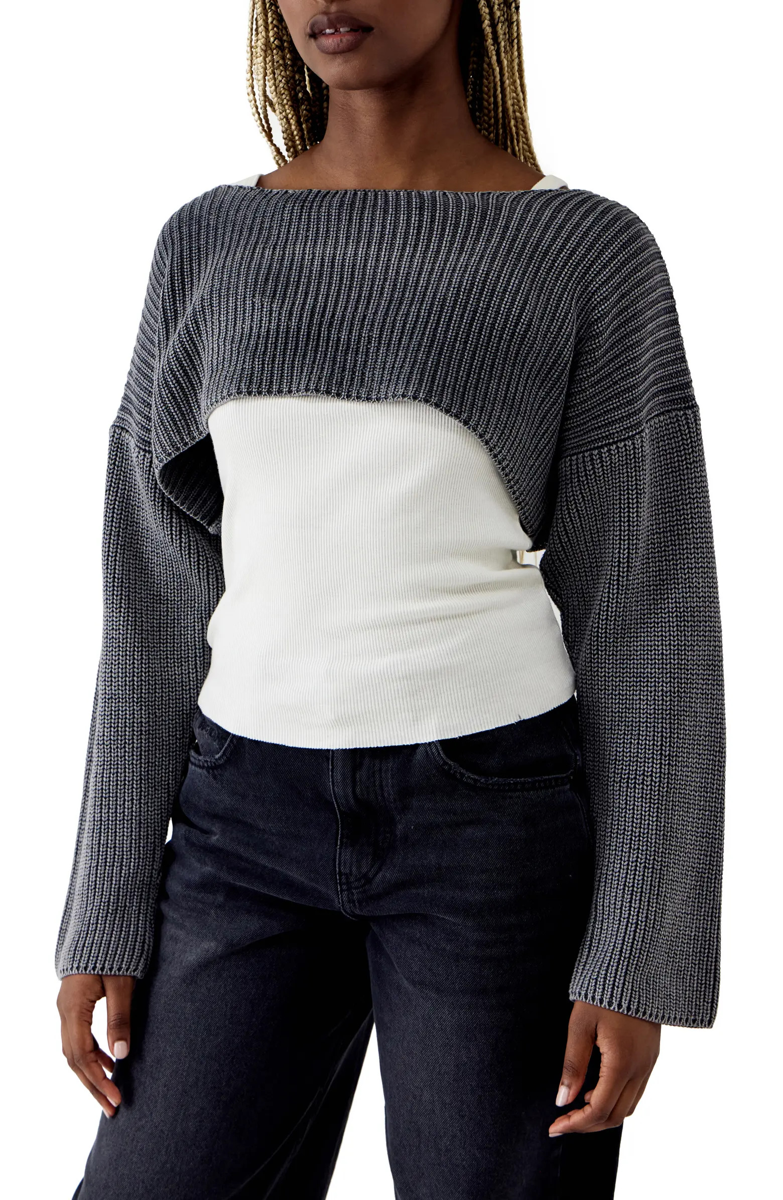 Acid Wash Shrug | Nordstrom