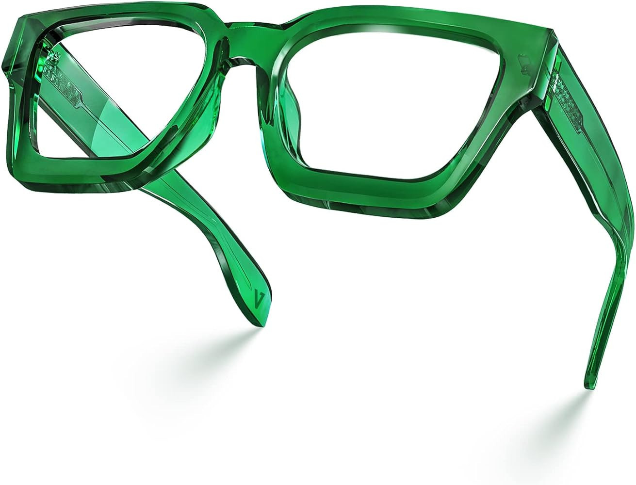 VISOONE Blue Light Blocking Glasses Rectangle Chic Preppy Look MultiColor Frame for Women Men RIV... | Amazon (US)