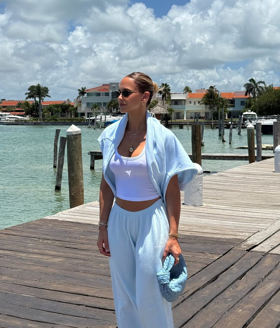 Owner Active, summer, outfit idea, woven bag, shoulder bag, joggers, light blue co-ord 

 #LTKuk #LTKsummer #LTKeurope