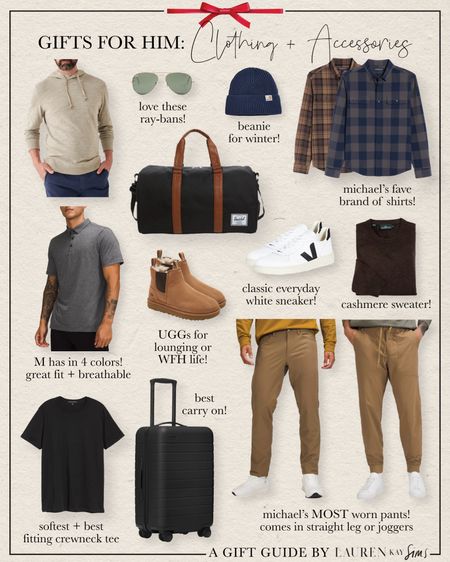 gifts for him: clothing + accessories #mensgiftguide

#LTKGiftGuide #LTKHoliday #LTKmens