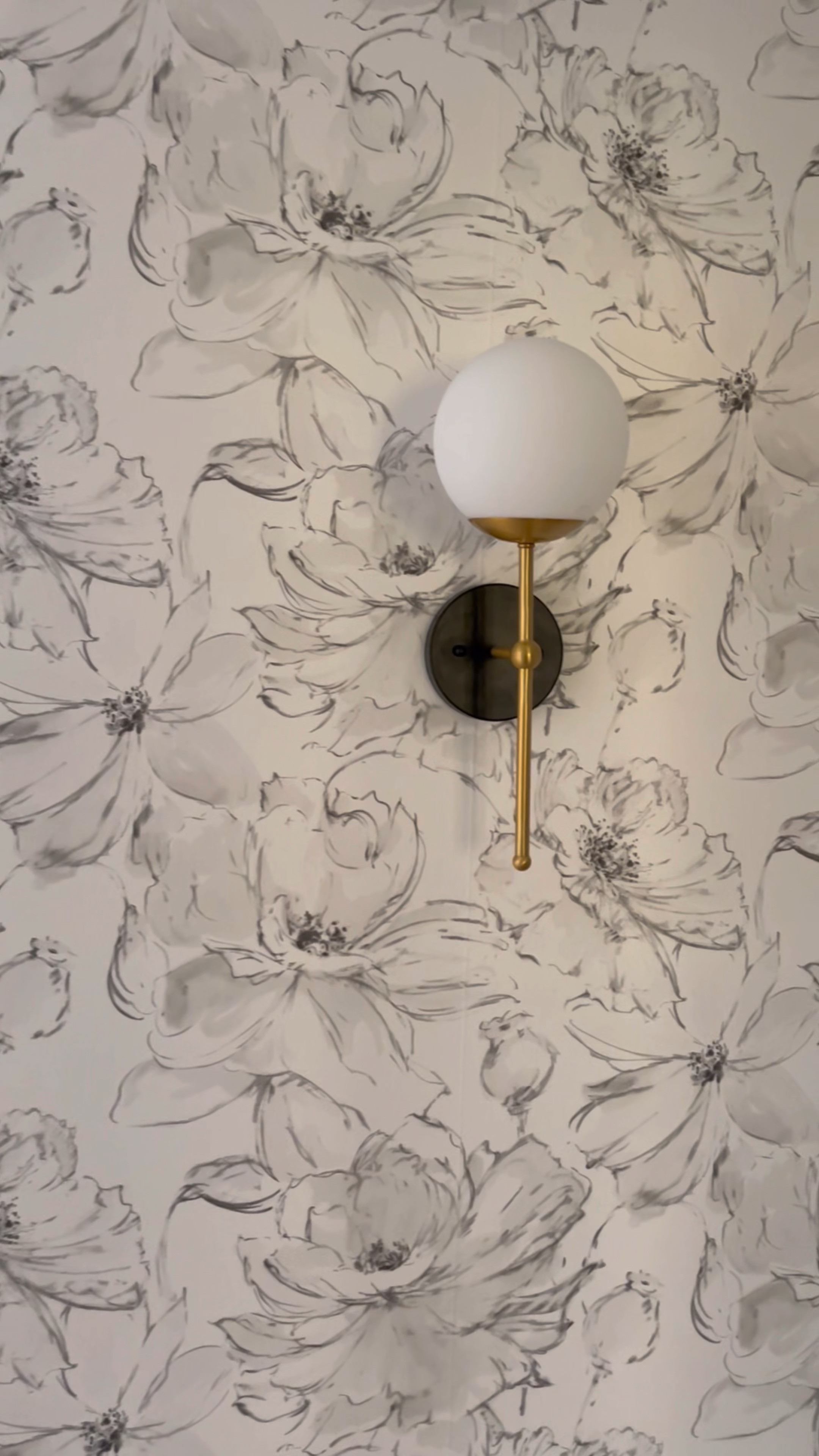 This floral neutral wallpaper was the finishing touch my primary bedroom needed!!! I'm so in love. Pasted wallpaper, and easy to install. 

Bedroom, floral wallpaper, neutral decor, black metal, brass lighting, wall sconce, gold lighting, home



#LTKCyberWeek 

#LTKVideo #LTKhome