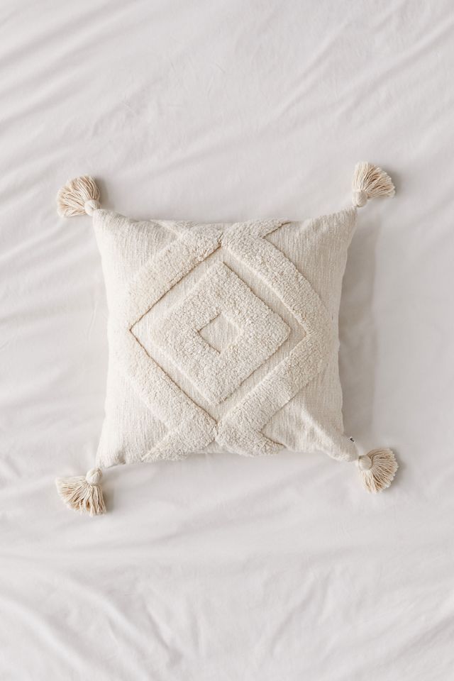Diamond Tufted Throw Pillow | Urban Outfitters (US and RoW)