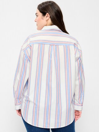 Oversized Button-Down Boyfriend Shirt | Old Navy (US)
