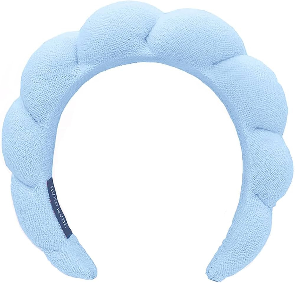 Spa Headbands for Washing Face Makeup Skin Care Headband Women Bubble Facial Beauty Headbands Puf... | Amazon (US)
