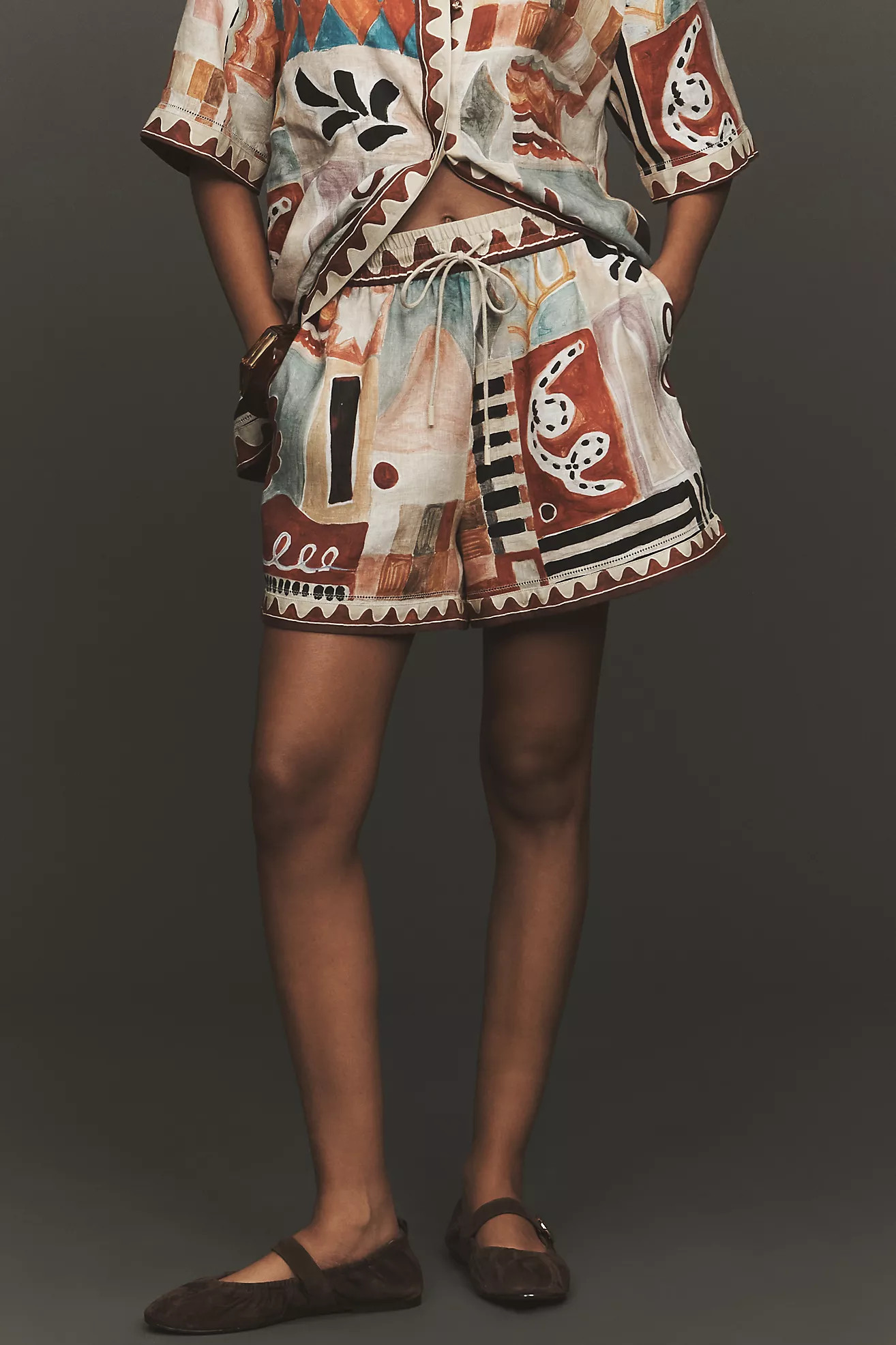 ALÉMAIS Michelle Linen Shorts | Anthropologie (US)