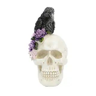 8" Skull with Crow Tabletop Decoration by Ashland® | Michaels | Michaels Stores