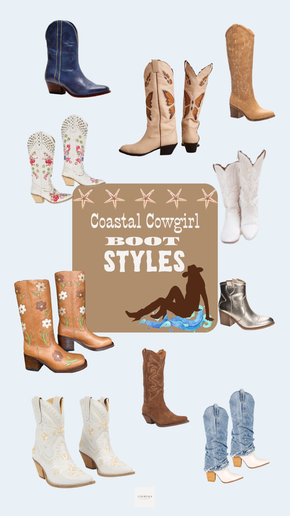 🎶These boots are made for walkin’🎵Shop Coastal Cowgirl Boot styles for your summer soirées🤠 #coastalcowgirlstyle #cowgirlboots 

#LTKstyletip #LTKshoecrush #LTKSeasonal