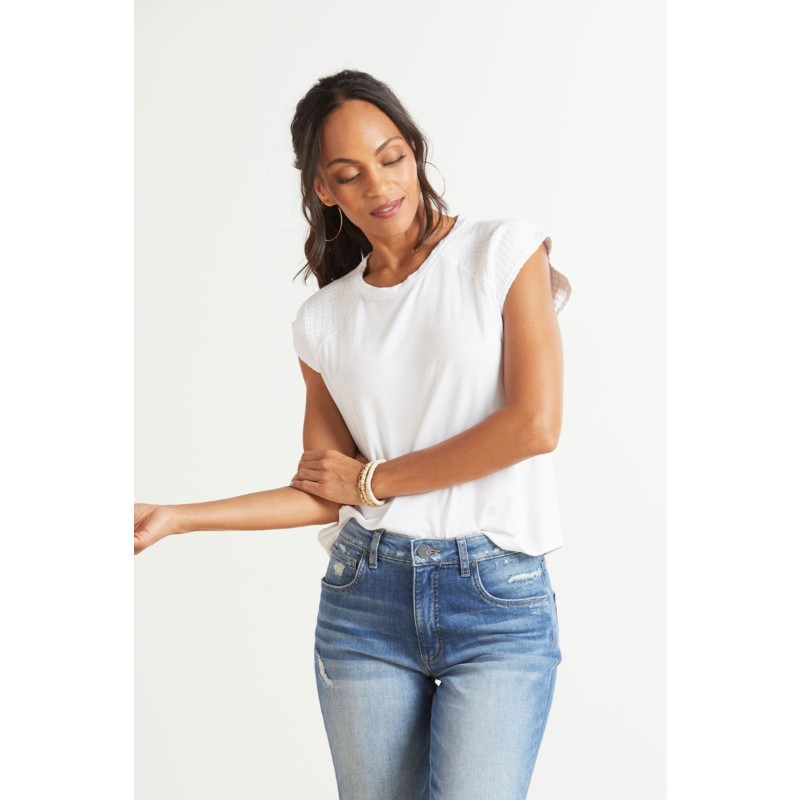 EVEREVE James Smocked Tee | EVEREVE | Evereve