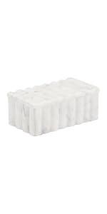 Marble Decorative Storage Box with Lid \u2013 Sculpted Fluted Home Organizer Keepsake Boxes for J... | Amazon (US)