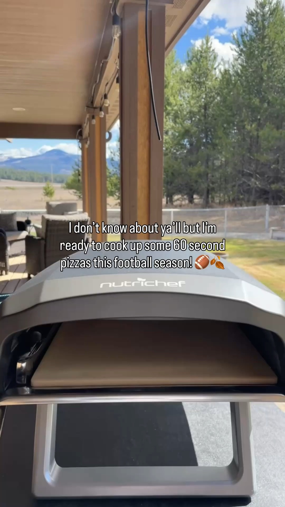 I am beyond impressed with the visual aesthetic and functional quality of the Nutrichef’s Portable Outdoor Pizza Oven. 

Here are some extra perks worth sharing:

| 1 | Easy portability due to its size (27.2”H x 18.9”W x 11.42”D) and weight (under 30 lbs).

| 2 | Easy assembly and easy use with a one-touch gas ignition. I was able to assemble and install in just a few minutes.

| 3 | Quick pizza cooking - temperature reaches up to 932° which allows you to cook a 12” pizza in 60 seconds.

| 4 | Easy storage with its foldable feet.

ad @nutrichef_kitchen #outdoorkitchen #pizzaoven #hosting #modernhome @shop.Itk

#LTKHome