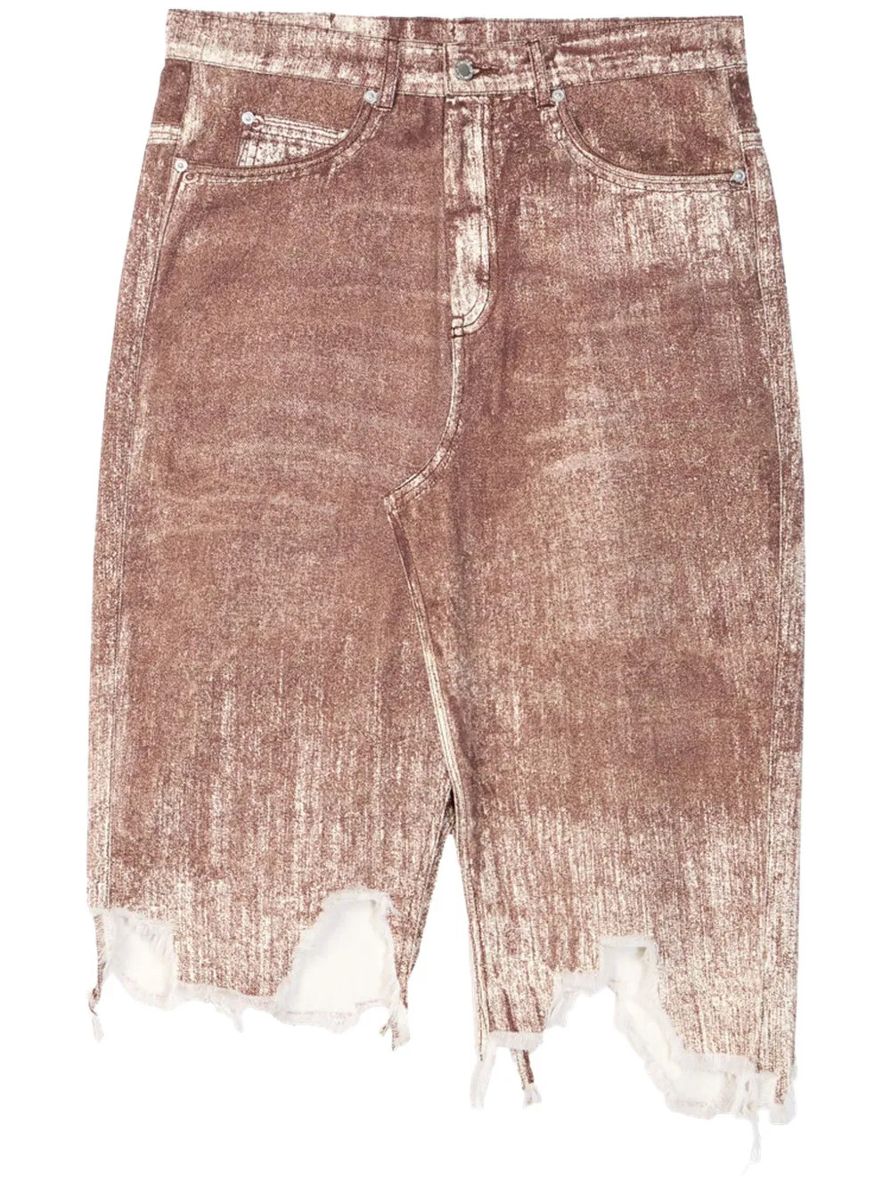 CamperLab Distressed Denim Skirt  | Red | FARFETCH | Farfetch Global