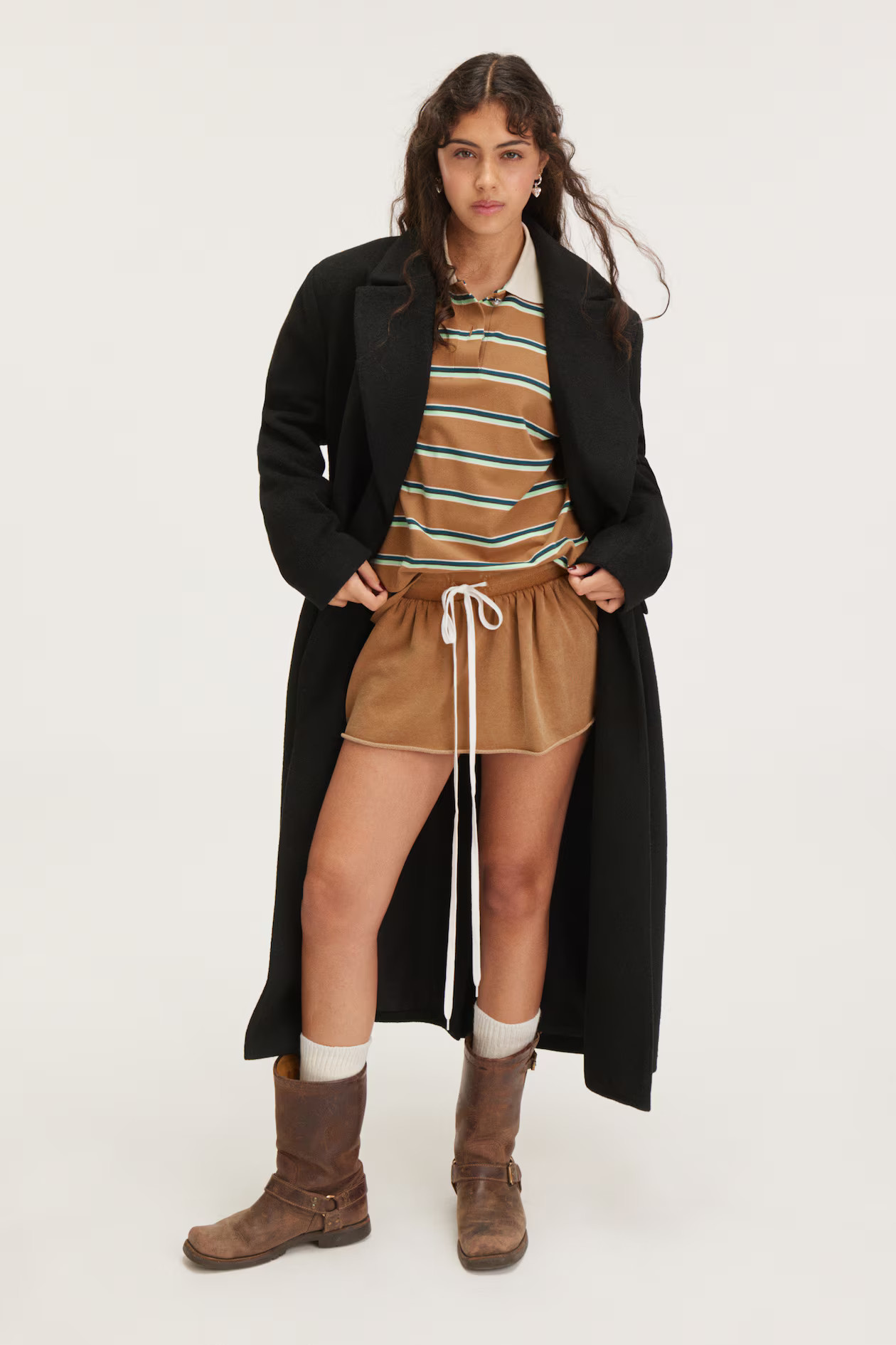 Long Oversized Double-Breasted Coat | H&M (UK, MY, IN, SG, PH, TW, HK)
