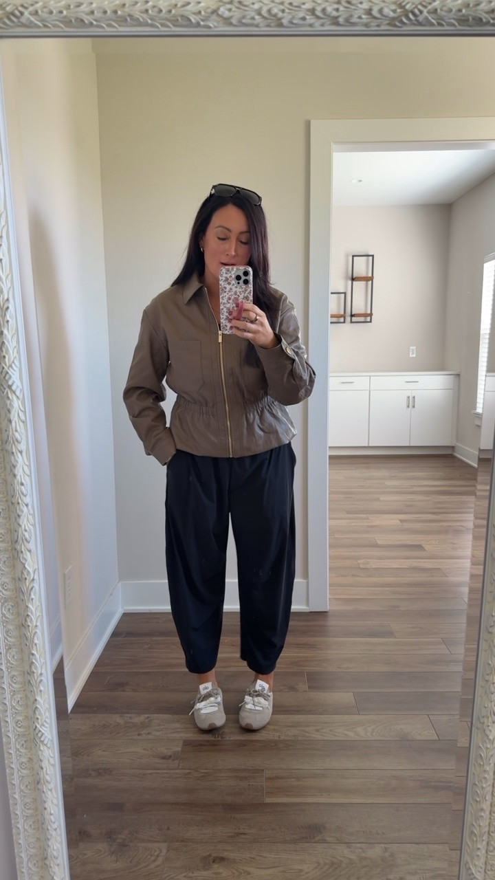 Zara fall haul! Cinched jacket, under $70 and super cute. Wearing medium