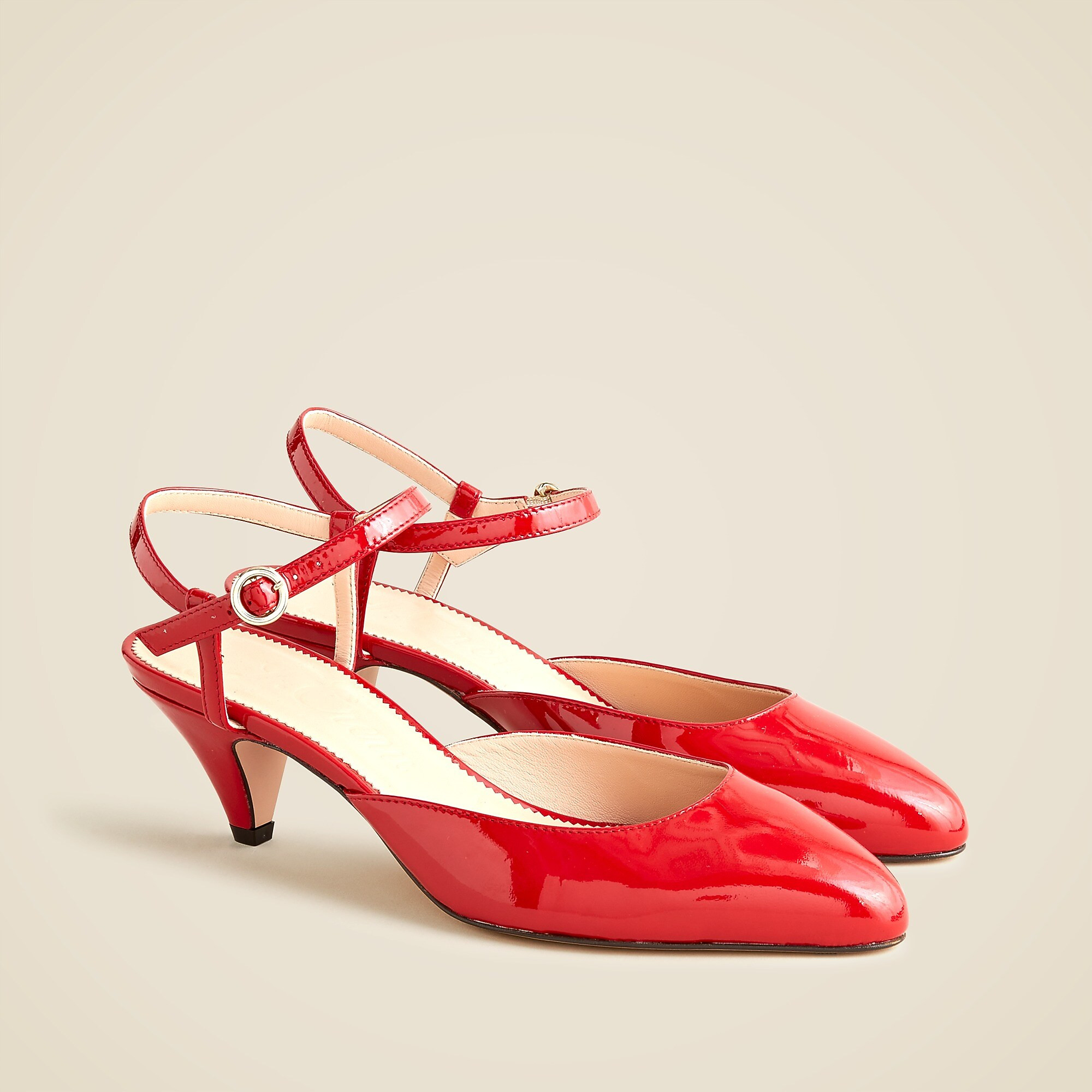 Pointed-toe heels in Italian patent leather | J. Crew US