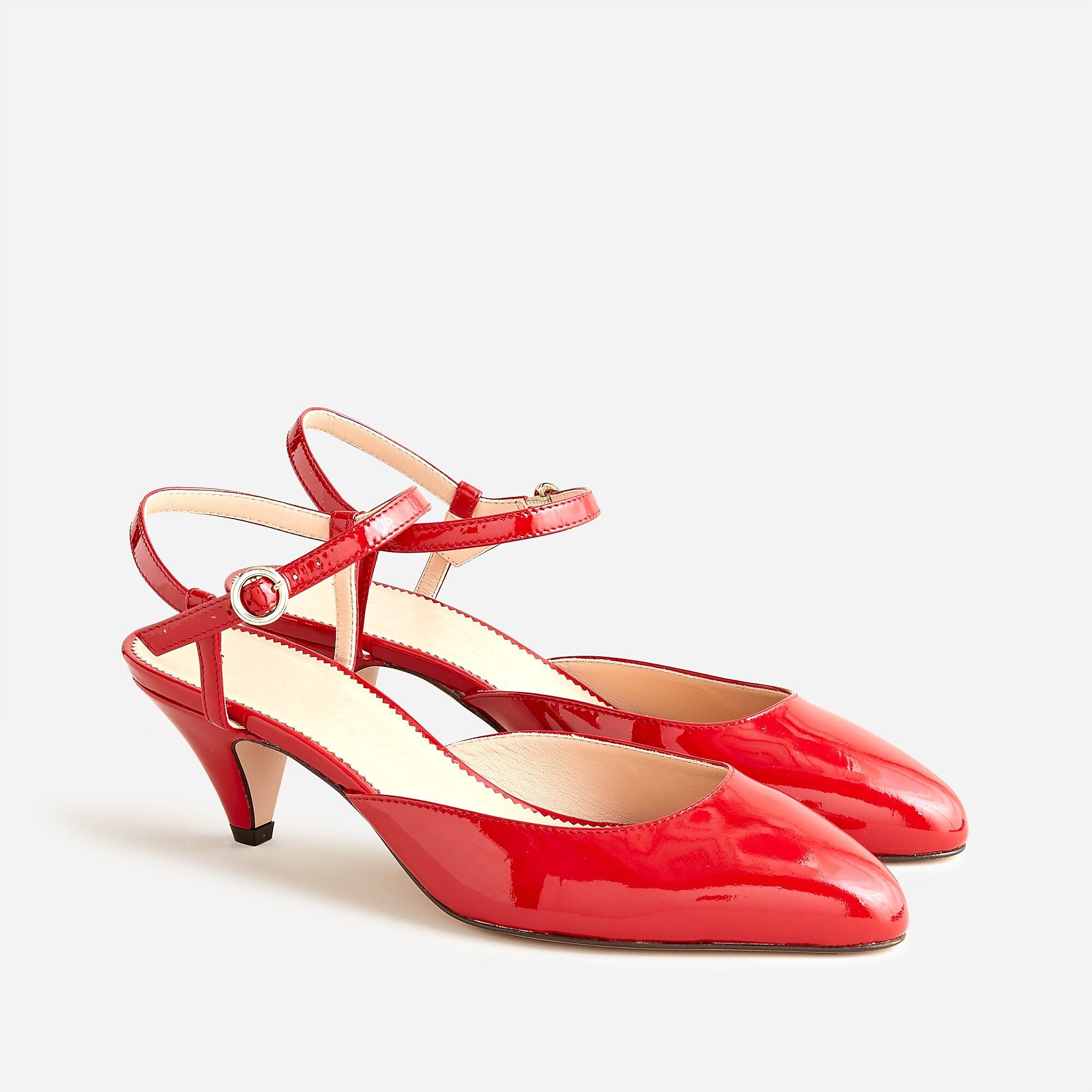 Pointed-toe heels in Italian patent leather | J.Crew US