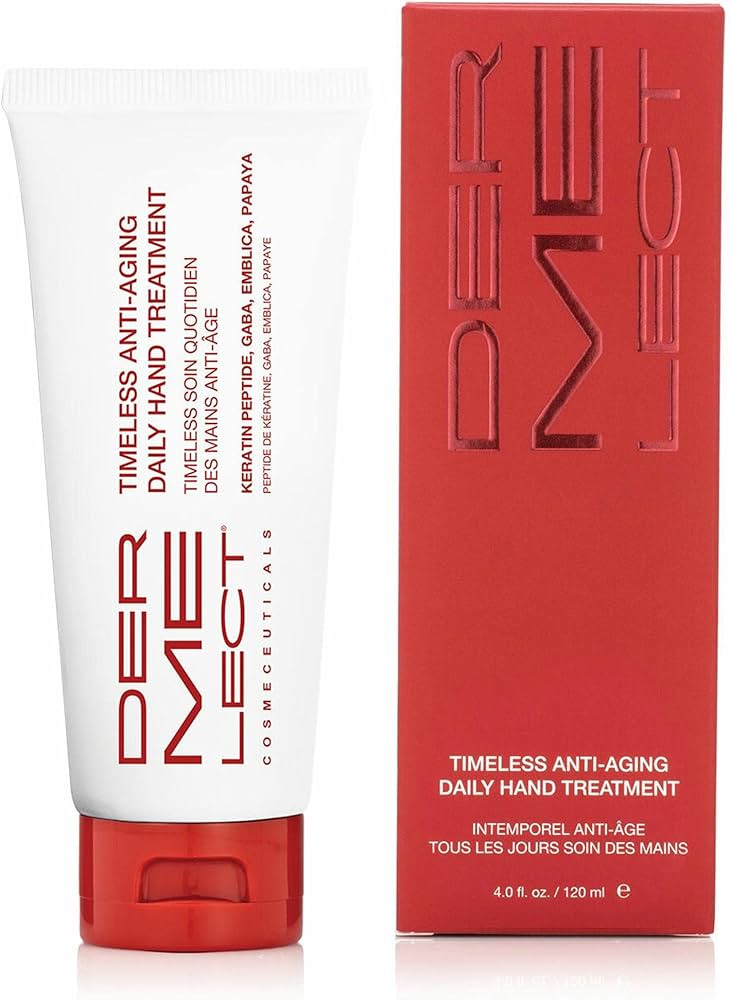 Dermelect Timeless Anti-Aging Daily Hand Treatment for Hands - Anti Aging Cream with Peptides Hya... | Amazon (US)