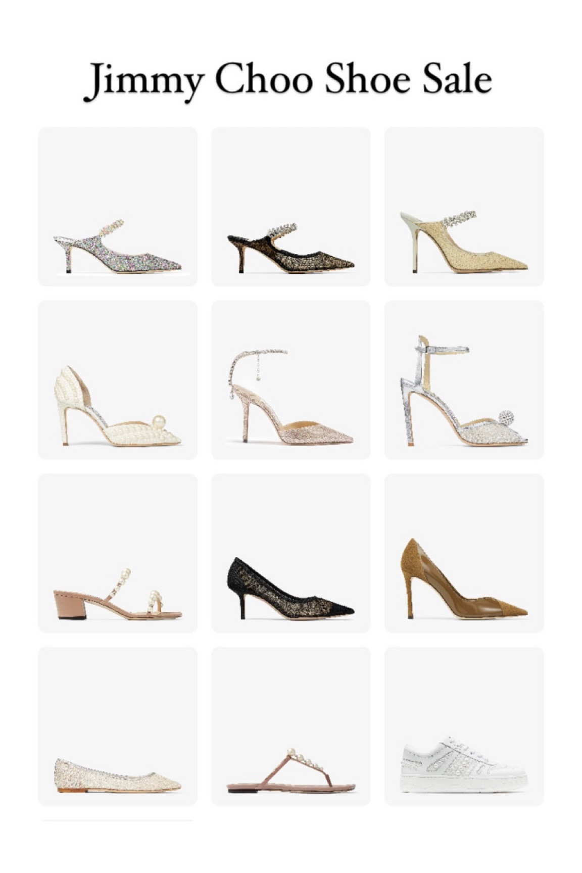 Jimmy Choo Shoe Sale

#LTKsalealert #LTKshoecrush #LTKFind